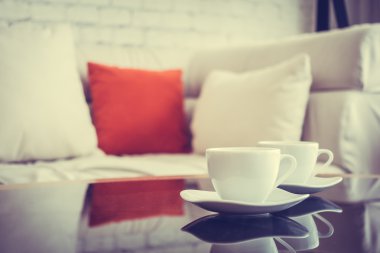 beyaz kahve fincanı