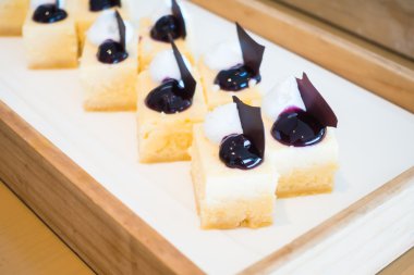 lezzetli ve güzel kek parçaları