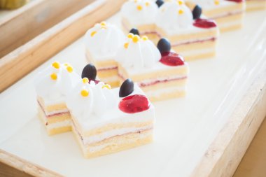 lezzetli ve güzel kek parçaları