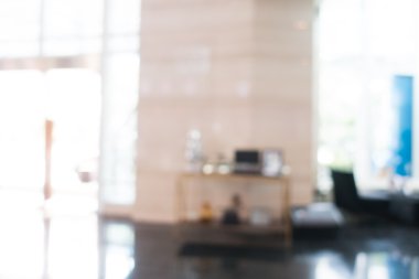 güzel lüks otel ve lobi bulanıklığı