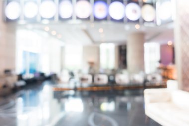 güzel lüks otel ve lobi bulanıklığı