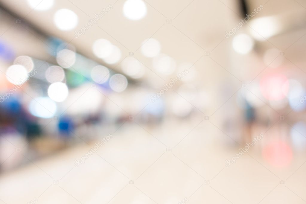 Abstract blur shopping mall