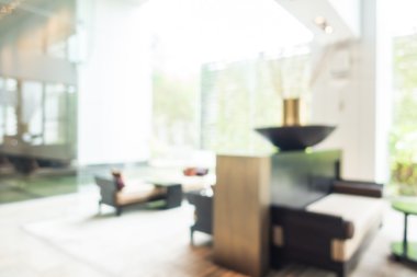 güzel lüks otel ve lobi bulanıklığı