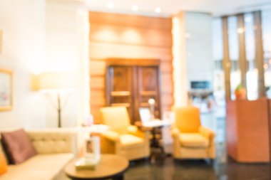 güzel lüks otel ve lobi bulanıklığı