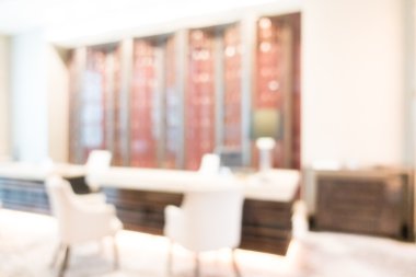 güzel lüks otel ve lobi bulanıklığı