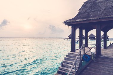 Güzel Maldivler ada