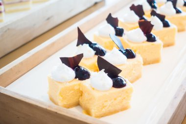 lezzetli ve güzel kek parçaları