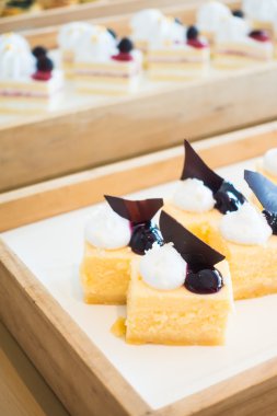 lezzetli ve güzel kek parçaları