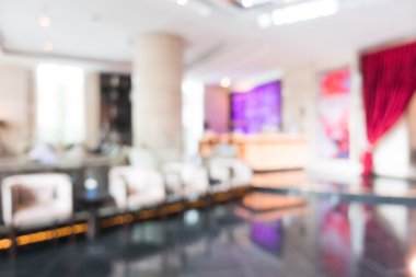 Otel lobisinde bulanıklık
