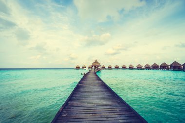 Güzel Maldivler ada