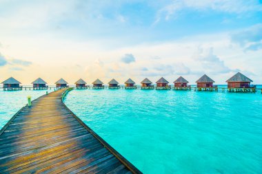 Güzel Maldivler ada