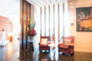 Otel lobisinde bulanıklık