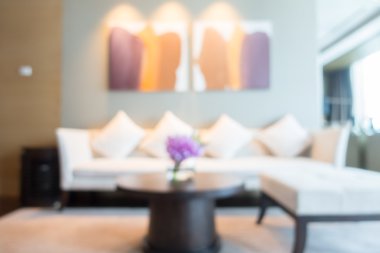 Soyut bulanıklık oturma odası