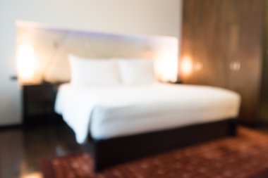 Soyut bulanıklık yatak odası