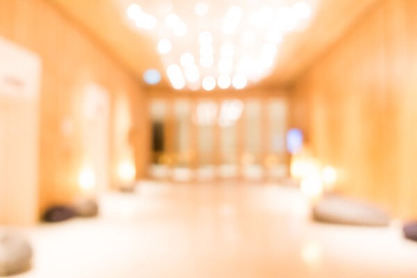 Abstract blur hotel lobby