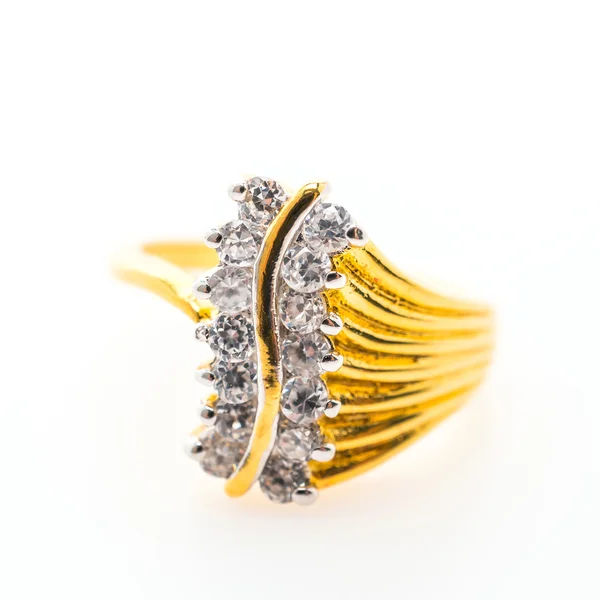 Lyxigt guld ring — Stockfoto
