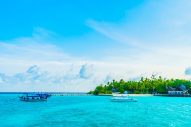 Güzel Maldivler ada