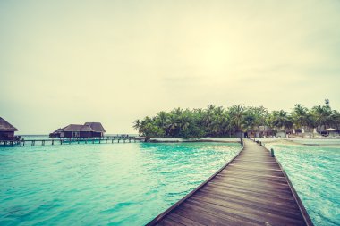 Güzel Maldivler ada