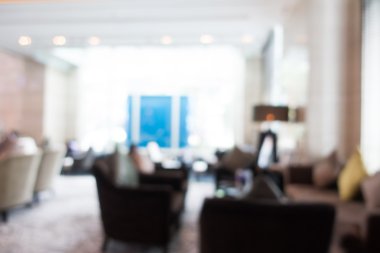 Otel lobisinde bulanıklık