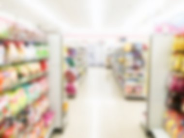 Soyut bulanıklık süpermarket