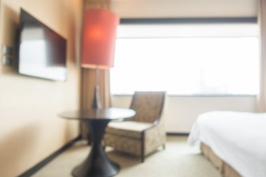 Soyut bulanıklık yatak odası