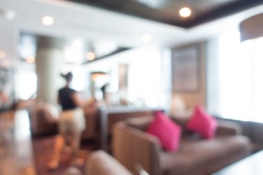 Otel lobisinde bulanıklık