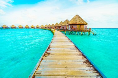 Güzel Maldivler ada