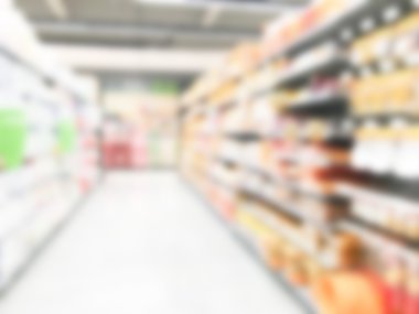 Soyut bulanıklık süpermarket