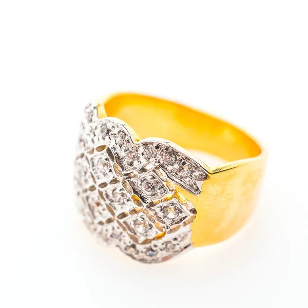 Beautiful luxury gold ring — Stock Photo, Image