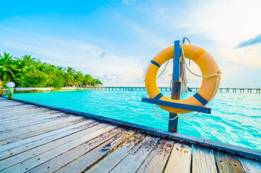 Güzel Maldivler ada