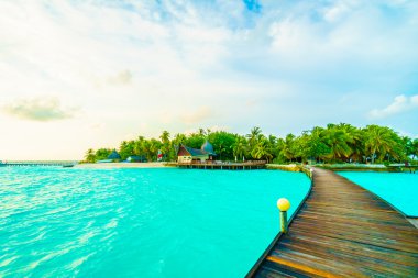 Güzel Maldivler ada