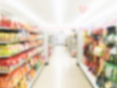 Soyut bulanıklık süpermarket