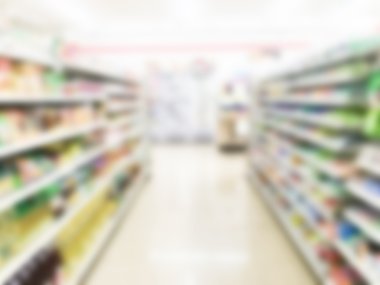 Soyut bulanıklık süpermarket