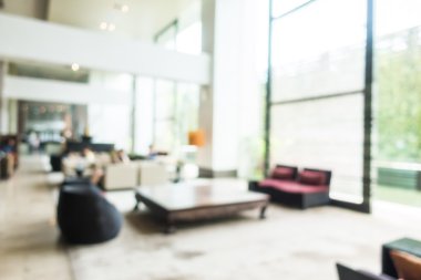 Otel lobisinde bulanıklık