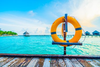 Güzel Maldivler ada