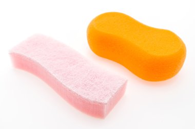 beyaz izole mutfak sünger