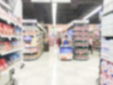Soyut bulanıklık süpermarket