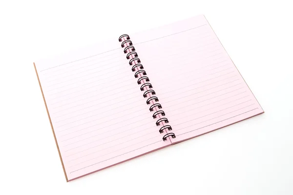 孤立的空白笔记本 — 图库照片