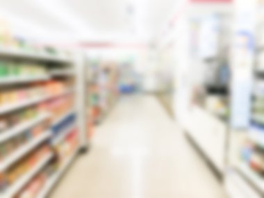 Soyut bulanıklık süpermarket