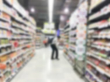 Soyut bulanıklık süpermarket