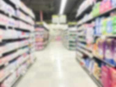 Soyut bulanıklık süpermarket
