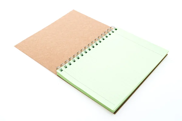 Notebook em branco isolado — Fotografia de Stock