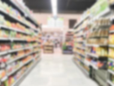 Soyut bulanıklık süpermarket