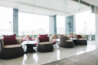 Otel lobisinde bulanıklık