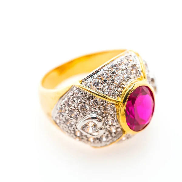 Belle bague en or de luxe — Photo