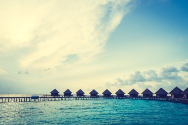 Güzel Maldivler ada