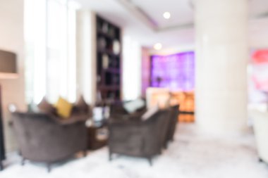 Otel lobisinde bulanıklık