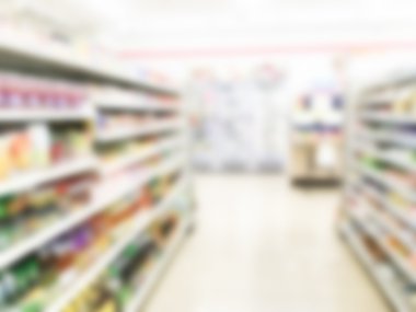 Soyut bulanıklık süpermarket