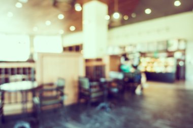 Soyut bulanıklık kahve dükkanı