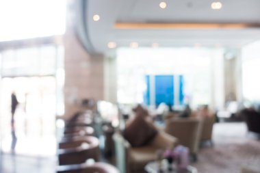 Otel lobisinde bulanıklık